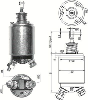 Ievilcējrelejs, Starteris MAGNETI MARELLI 940113050253