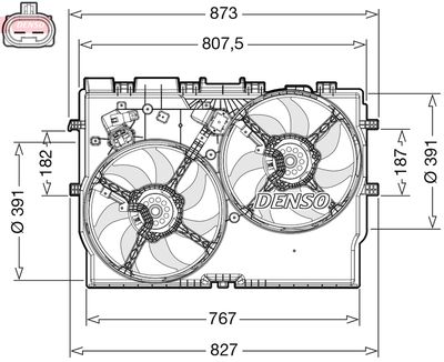 Ventilators, Motora dzesēšanas sistēma DENSO DER09310