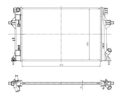 Radiators, Motora dzesēšanas sistēma NRF 550035