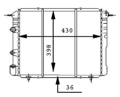 Radiators, Motora dzesēšanas sistēma MAHLE CR 451 000S