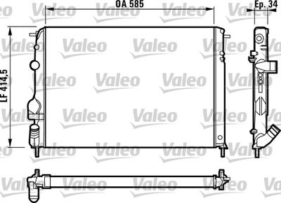 Radiators, Motora dzesēšanas sistēma VALEO 732817