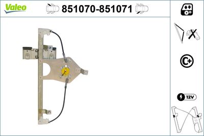 Стеклоподъемник VALEO 851070