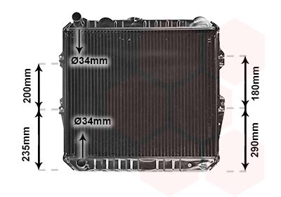 Radiators, Motora dzesēšanas sistēma VAN WEZEL 53002134