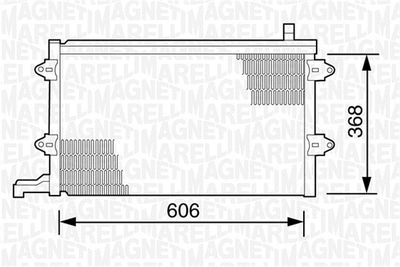 Конденсатор, кондиционер MAGNETI MARELLI 350203243000