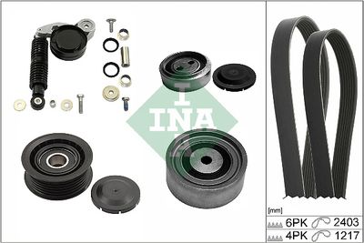 Поликлиновой ременный комплект Schaeffler INA 529 0424 10