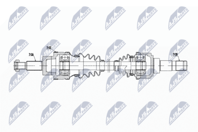 Приводной вал NTY NPW-JG-008