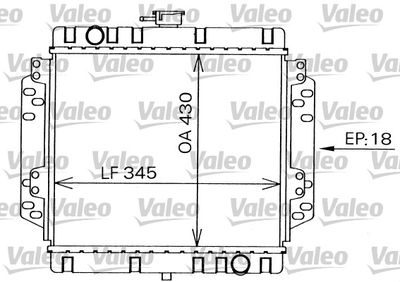 Radiators, Motora dzesēšanas sistēma VALEO 819240
