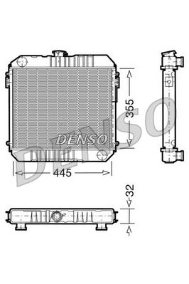 Radiators, Motora dzesēšanas sistēma DENSO DRM20001
