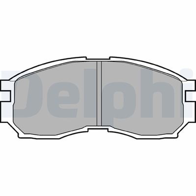 Комплект тормозных колодок, дисковый тормоз DELPHI LP803
