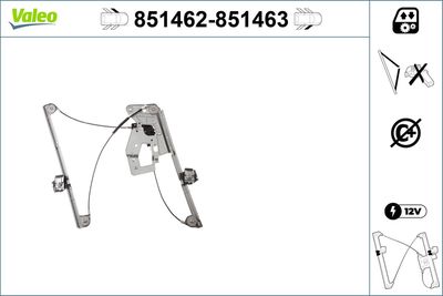 Стеклоподъемник VALEO 851462