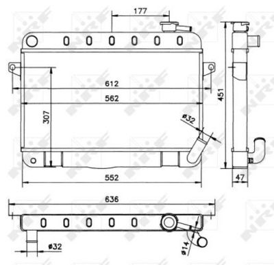 Radiators, Motora dzesēšanas sistēma NRF 52162