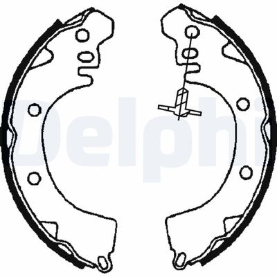 Комплект тормозных колодок DELPHI LS1705