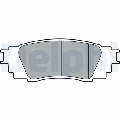 Комплект тормозных колодок, дисковый тормоз DELPHI LP3379