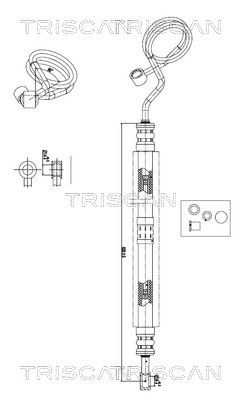 Hidrauliskā šļūtene, Stūres iekārta TRISCAN 8516 29057