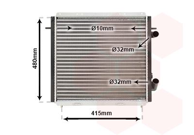 Radiators, Motora dzesēšanas sistēma VAN WEZEL 43002159