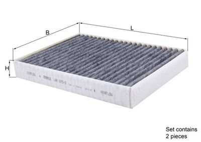 Фильтр, воздух во внутренном пространстве MAHLE LAK 675/2/S