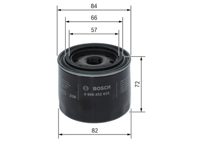 Масляный фильтр BOSCH 0 986 452 035