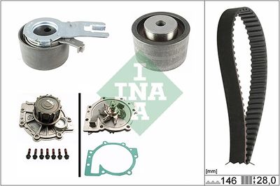 Ūdenssūknis + Zobsiksnas komplekts Schaeffler INA 530 0421 30