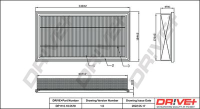 Воздушный фильтр Dr!ve+ DP1110.10.0579
