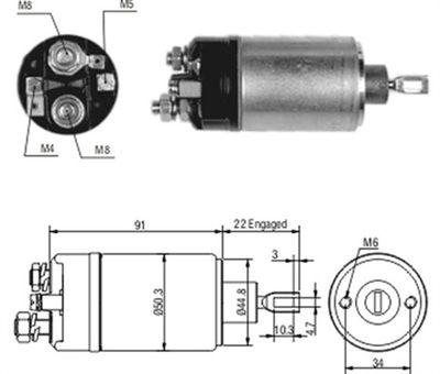 Ievilcējrelejs, Starteris MAGNETI MARELLI 940113050172