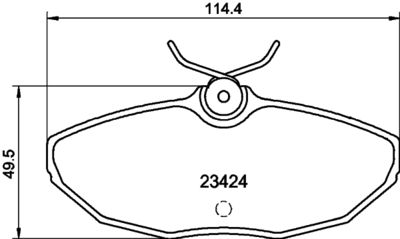 HELLA PAGID 8DB355018561 Bremžu uzliku kompl