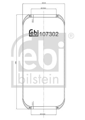 Pneimoatsperes spilvens, Pneimopiekare FEBI BILSTEIN 107302