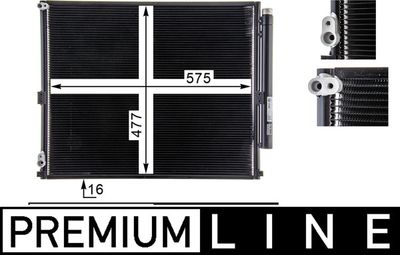 Конденсатор, кондиционер MAHLE AC 838 000P