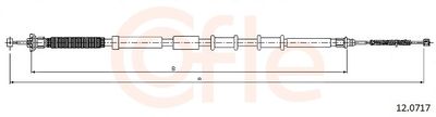 Тросик, cтояночный тормоз COFLE 92.12.0717
