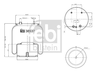 Pneimoatsperes spilvens, Pneimopiekare FEBI BILSTEIN 38537