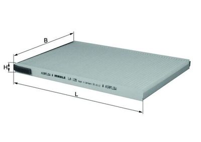 Фильтр, воздух во внутренном пространстве MAHLE LA 135