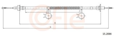 Трос, управление сцеплением COFLE 92.15.2086