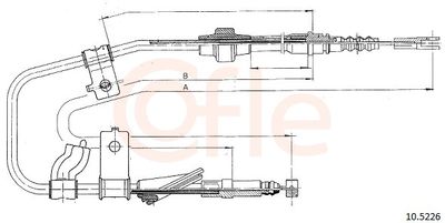 Тросик, cтояночный тормоз COFLE 92.10.5226