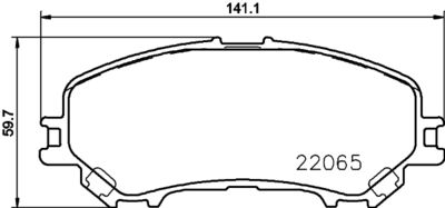 Bremžu uzliku kompl., Disku bremzes HELLA PAGID 8DB 355 021-691