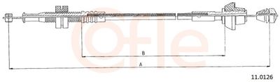 Тросик газа COFLE 92.11.0126