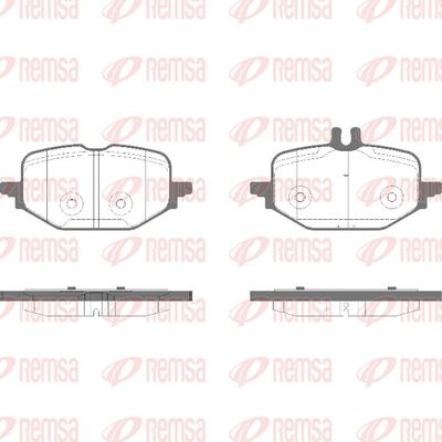 Bremžu uzliku kompl., Disku bremzes REMSA 1972.10