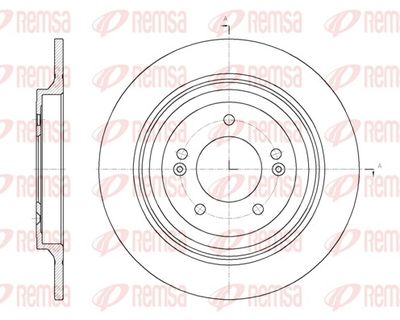Тормозной диск REMSA 61780.00