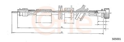 Тросик спидометра COFLE 92.S05001