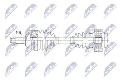 Приводной вал NTY NPW-VW-229