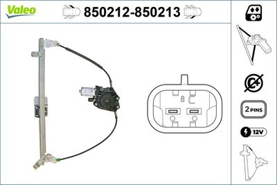Стеклоподъемник VALEO 850212