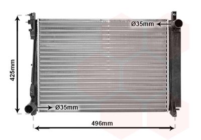 Radiators, Motora dzesēšanas sistēma VAN WEZEL 07002080