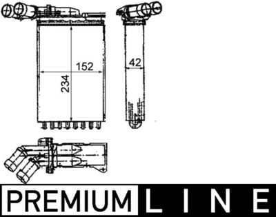 Siltummainis, Salona apsilde MAHLE AH 116 000P