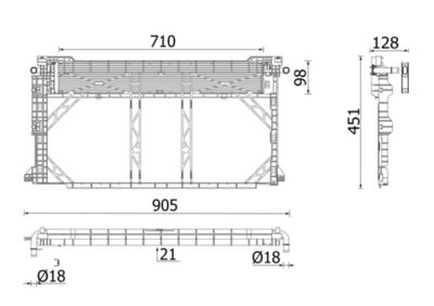 Radiators, Motora dzesēšanas sistēma MAHLE CR 2668 000P