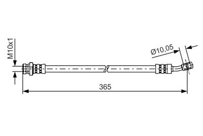 Bremžu šļūtene BOSCH 1 987 481 456