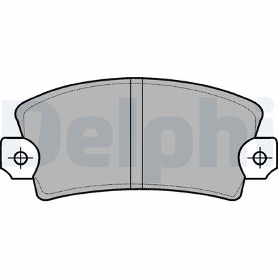Комплект тормозных колодок, дисковый тормоз DELPHI LP56