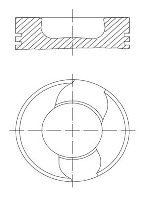 Поршень MAHLE 229 22 00
