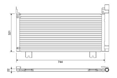 Конденсатор, кондиционер VALEO 822651
