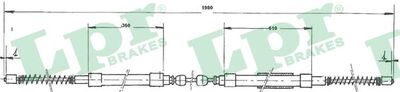 Тросик, cтояночный тормоз LPR C1494B