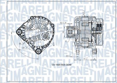 Генератор MAGNETI MARELLI 063731618410