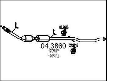 Katalizators MTS 04.3860