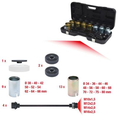 Atdalītāju/noņēmēju komplekts, Lodveida šarnīrs KS TOOLS 700.1550